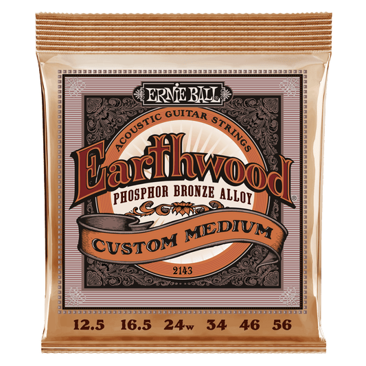 Ernie Ball Earthwood Phosphor Bronze Custom Light Acoustic Guitar String Set- 11.5-54