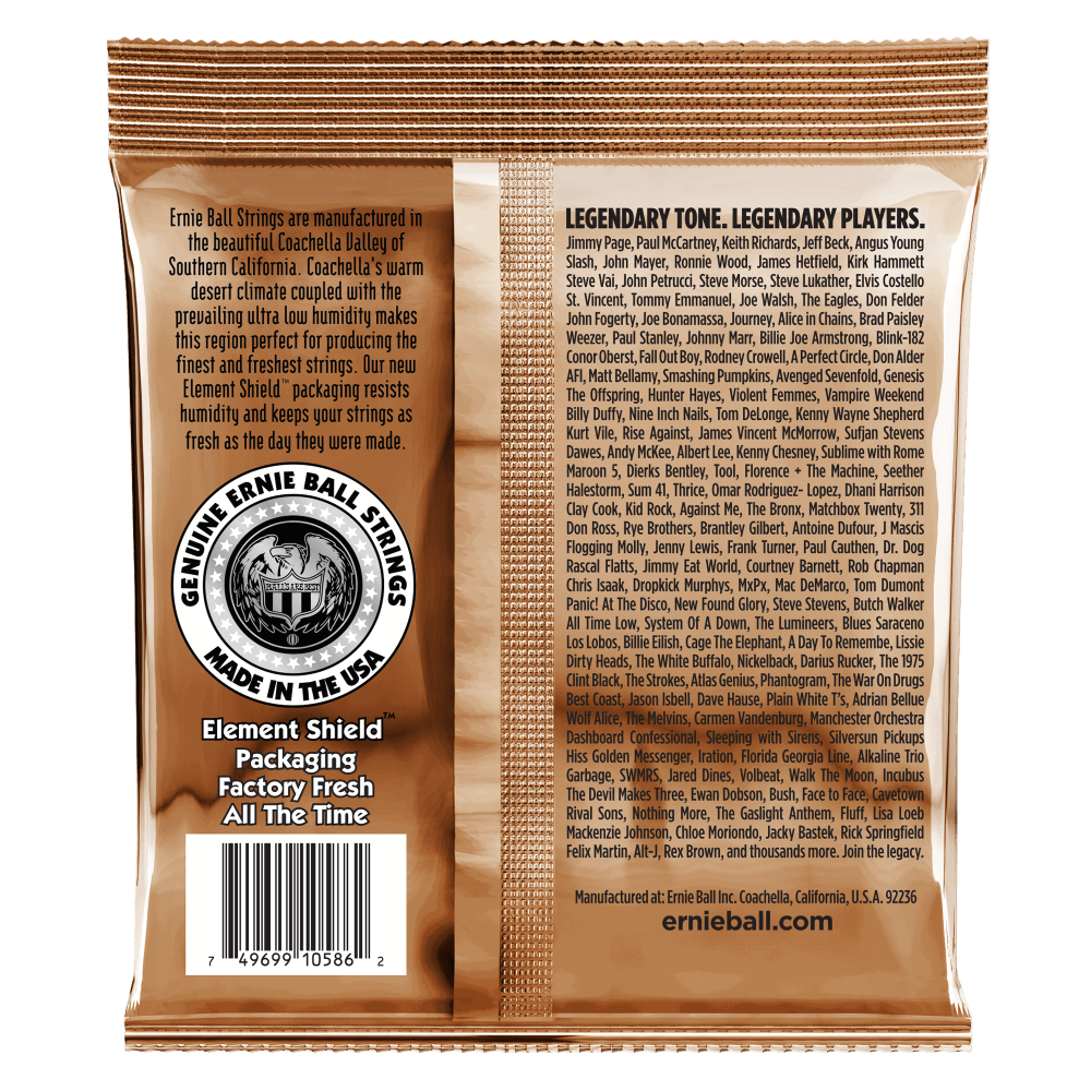 Ernie Ball Earthwood Phosphor Bronze Custom Light Acoustic Guitar String Set- 11.5-54
