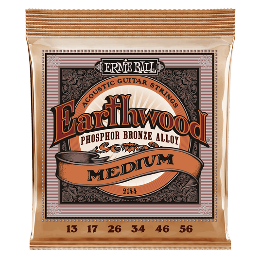 Ernie Ball Earthwood Medium Phosphor Bronze Acoustic Guitar String Set - 13-56