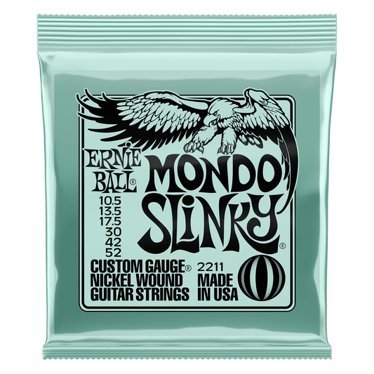 Ernie Ball Mondo Slinky Nickel Wound Electric Guitar Strings Set - 10.5- 52