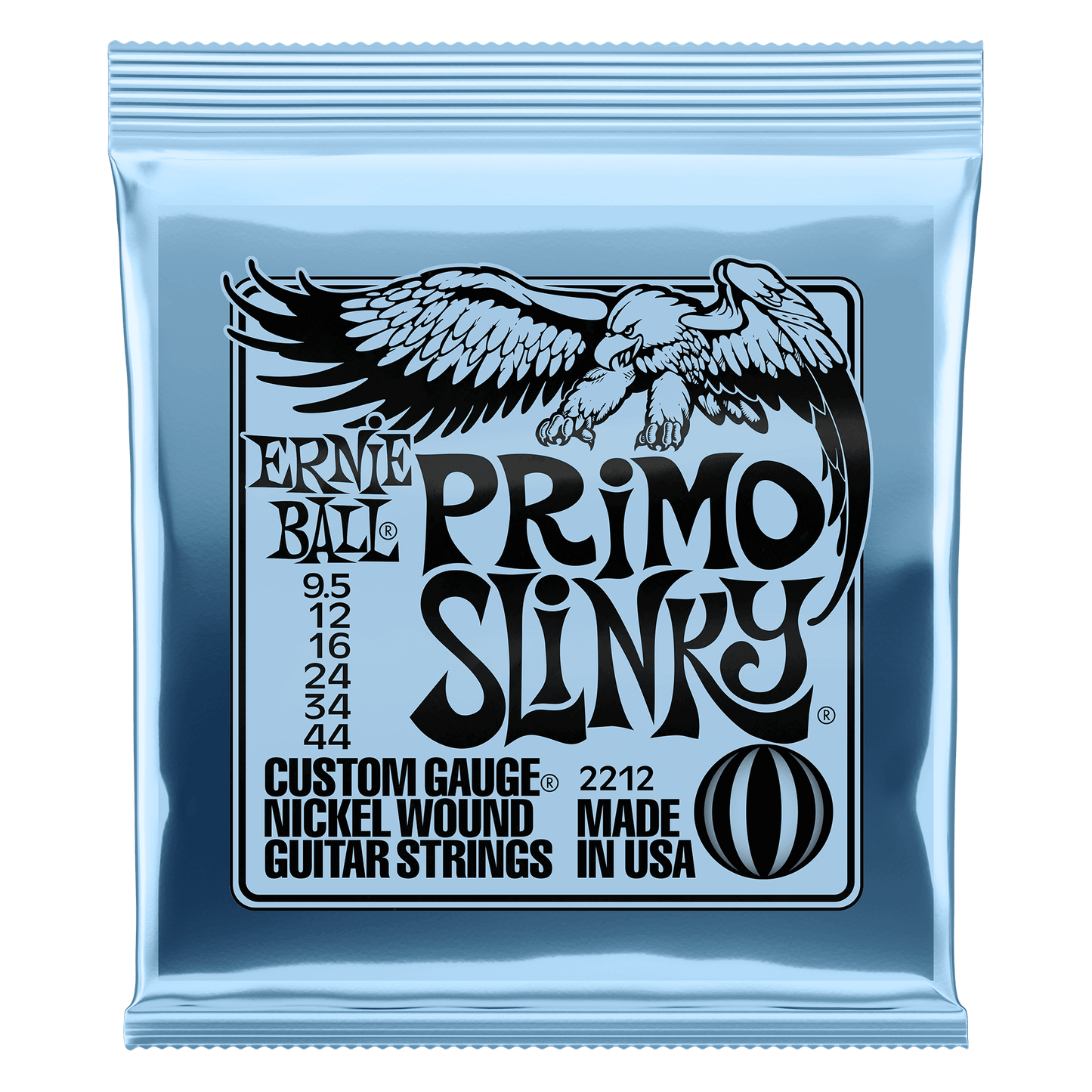 Ernie Ball Primo Slinky Nickel Wound Electric Guitar Strings Set - 9.5-44