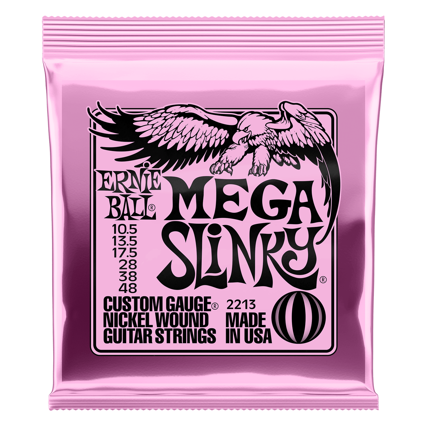 Ernie Ball Mega Slinky Nickel Wound Electric Guitar Strings Set - 10.5-48