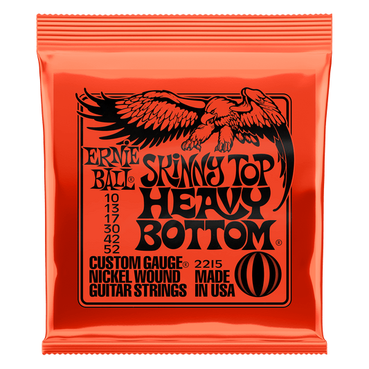 Ernie Ball Skinny Top Heavy Bottom Slinky Nickel Wound Electric Guitar Strings Set - 10-52
