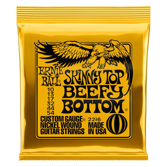 Ernie Ball Skinny Top Beefy Bottom Slinky Nickel Wound Electric Guitar Strings Set  - 10-54