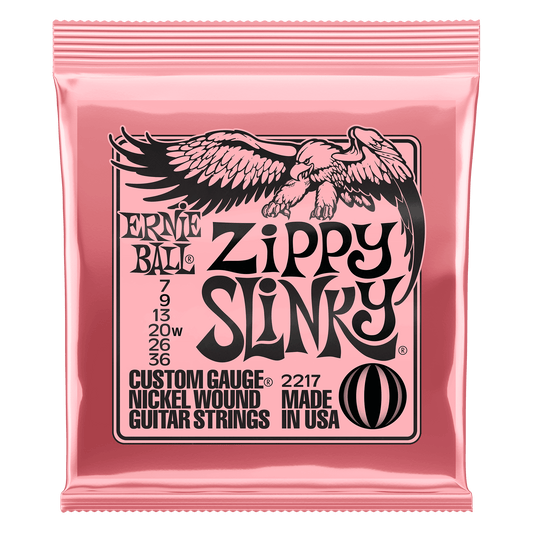 Ernie Ball Zippy Slinky Nickel Wound Electric Guitar Strings Set - 7-36