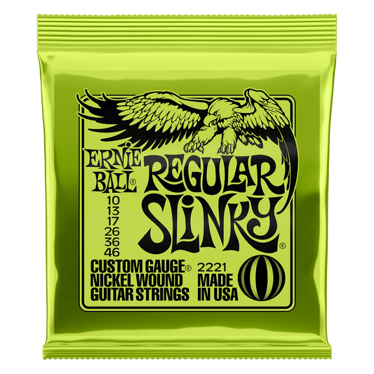 Ernie Ball Regular Slinky Nickel Wound Electric Guitar Strings Set - 10-46