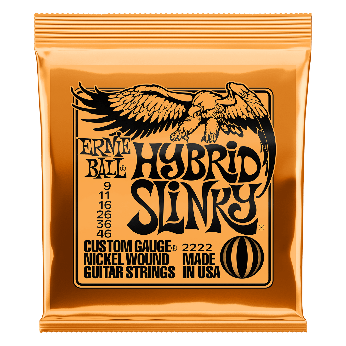 Ernie Ball Hybrid Slinky Nickel Wound Electric Guitar Strings Set - 9-46