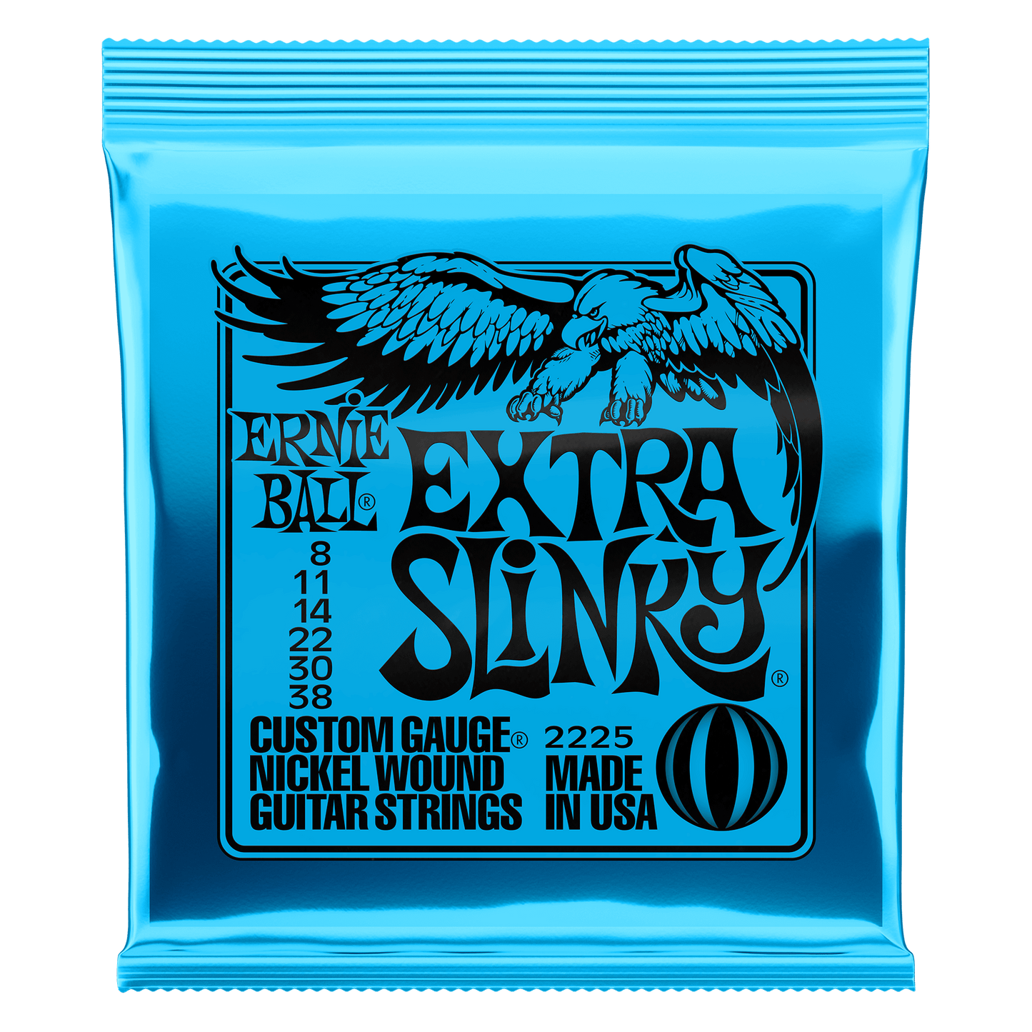 Ernie Ball Extra Slinky Nickel Wound Electric Guitar String Set - 8-38