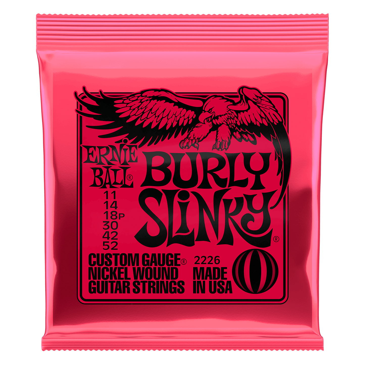 Ernie Ball Burly Slinky Nickelwound Electric Guitar Strings Set - 11-52
