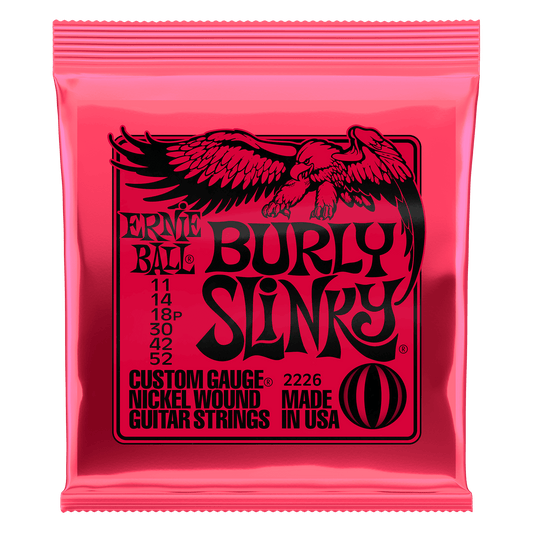 Ernie Ball Burly Slinky Nickelwound Electric Guitar Strings Set - 11-52