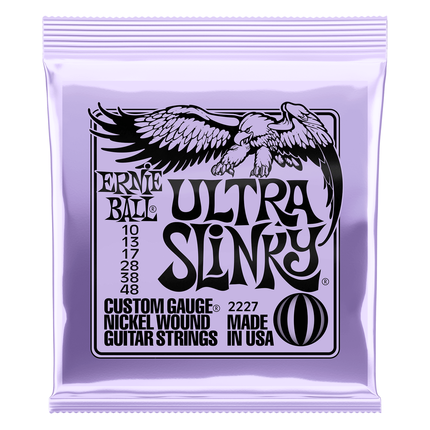 Ernie Ball Ultra Slinky Nickelwound Electric Guitar String Set - 10-48