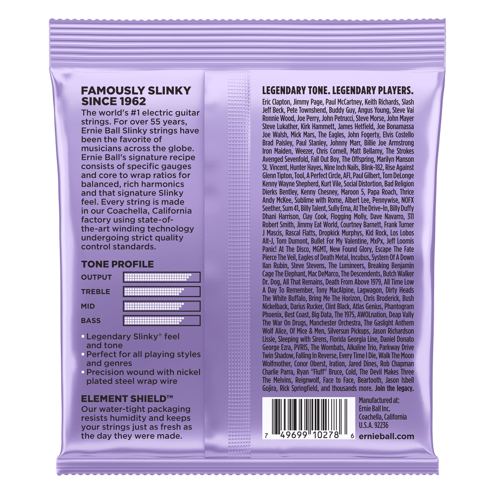 Ernie Ball Ultra Slinky Nickelwound Electric Guitar String Set - 10-48