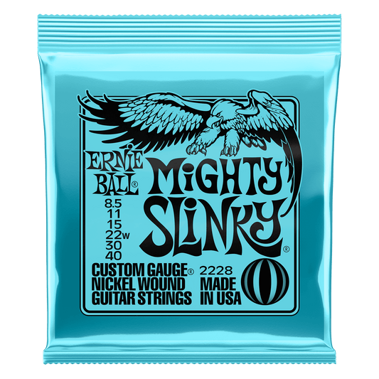 Ernie Ball Mighty Slinky Nickel Wound Electric Guitar Strings Set - 8.5- 40