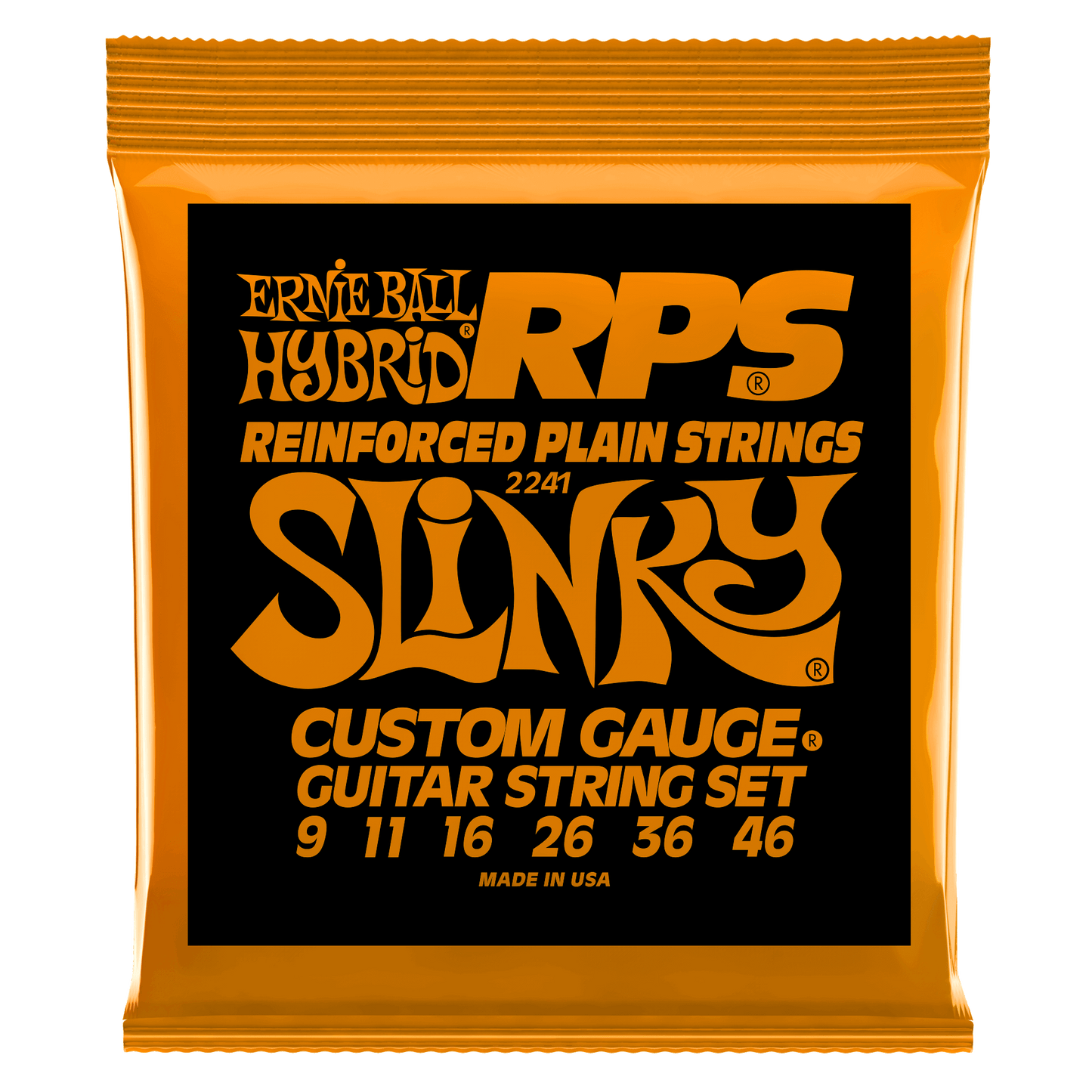 Ernie Ball Hybrid Slinky RPS Nickel Wound Electric Guitar Strings Set - 9-46