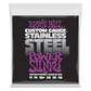 Ernie Ball Power Slinky Stainless Steel Wound Electric Guitar Strings Set - 11-48