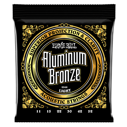 Ernie Ball Light Aluminum Bronze Acoustic Guitar Strings Set - 11-52