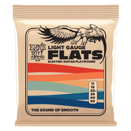 Ernie Ball Light Flatwound Electric Guitar Strings - 11-50 Gauge