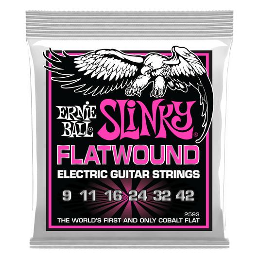 Ernie Ball Super Slinky Flatwound Electric Guitar Strings Set - 09 - 42