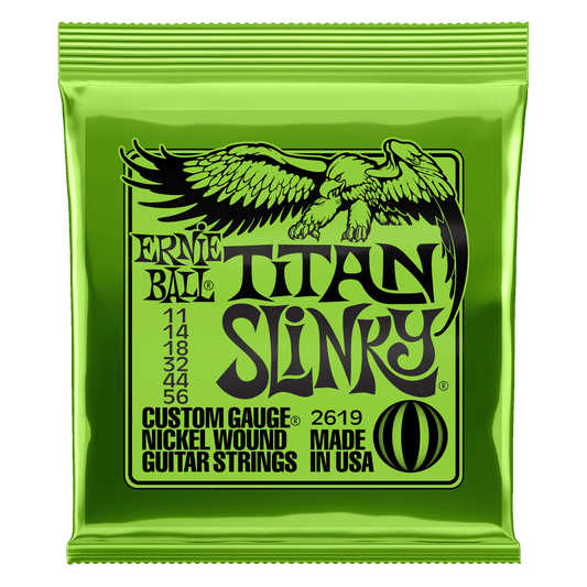 Ernie Ball Titan Slinky Nickel Wound Electric Guitar Strings Set - 11-56