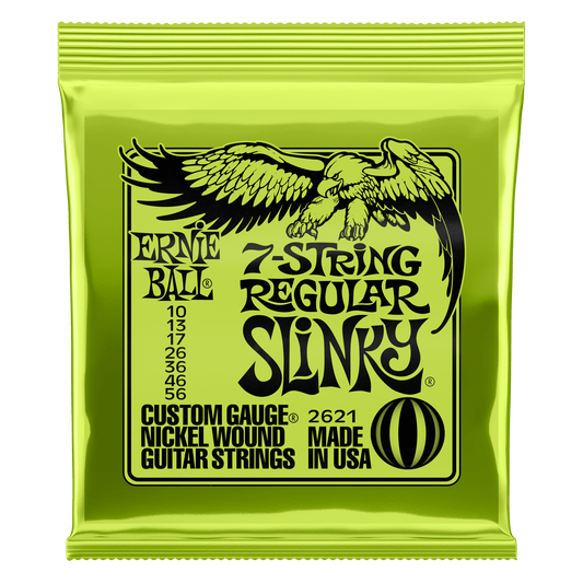 Ernie Ball Regular Slinky 7-String Nickel Wound Electric Guitar Strings Set - 10-56