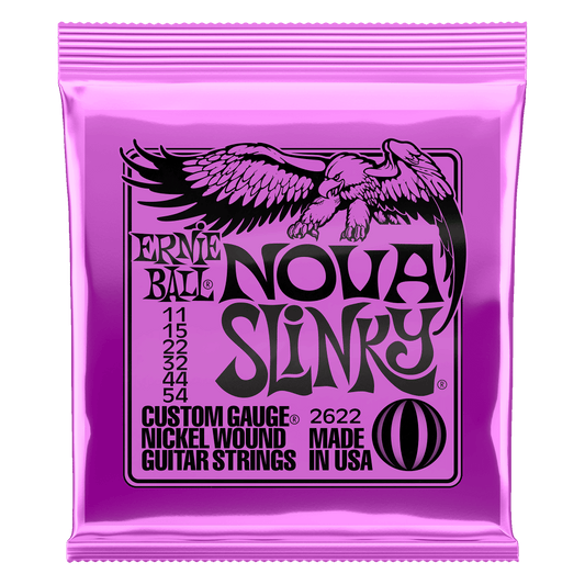 Ernie Ball Nova Slinky Nickel Wound Electric Guitar Strings Set - 11-54 (Wound G)