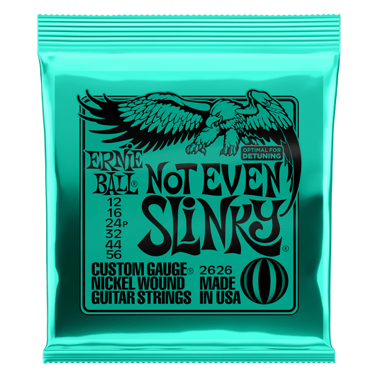 Ernie Ball Not Even Slinky Nickel Wound Electric Guitar Strings Set - 12-56