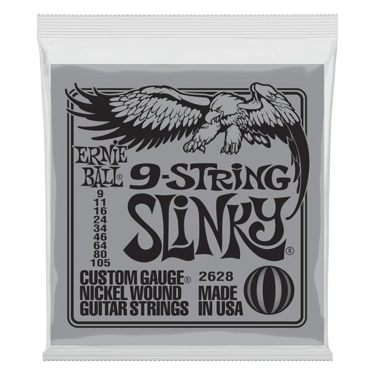 Ernie Ball Slinky Nickel Wound Electric Guitar 9-String Set - 9-105