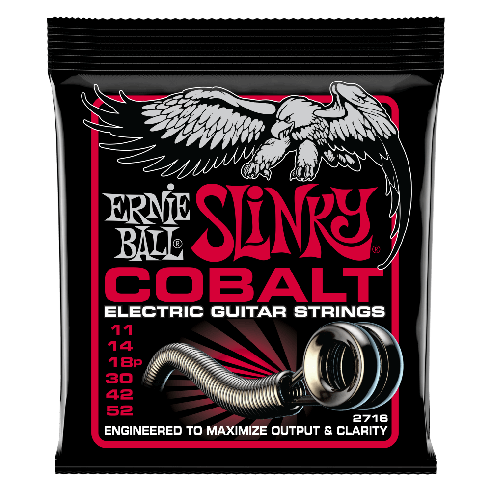 Ernie Ball Burly Slinky Cobalt Electric Guitar Strings Set - 11-52
