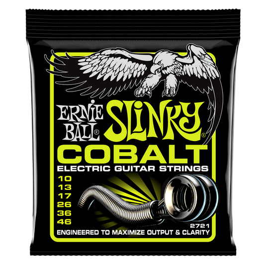 Ernie Ball Regular Slinky Cobalt Electric Guitar Strings Set - 10-46