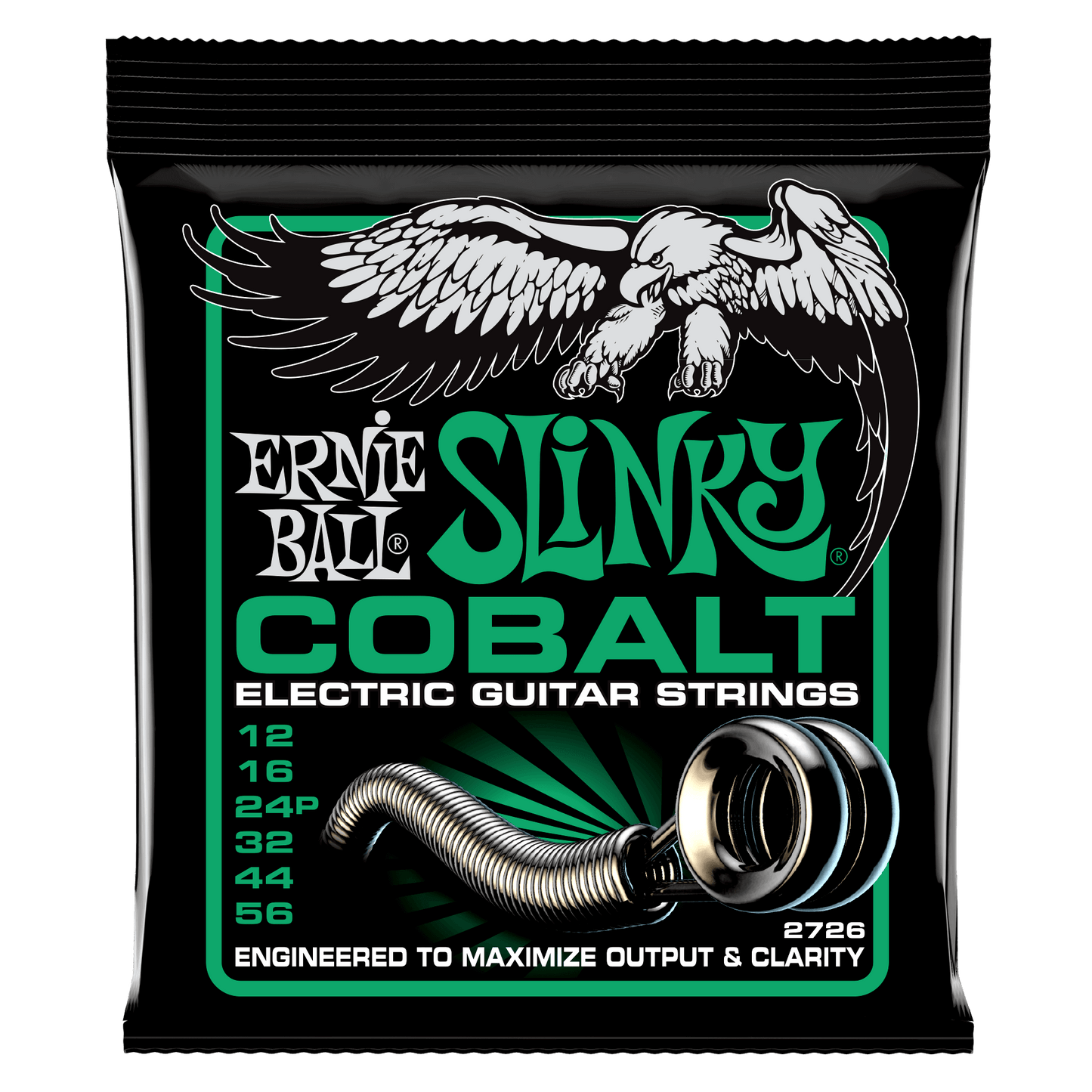 Ernie Ball Not Even Slinky Cobalt Electric Guitar Strings Set - 12-56