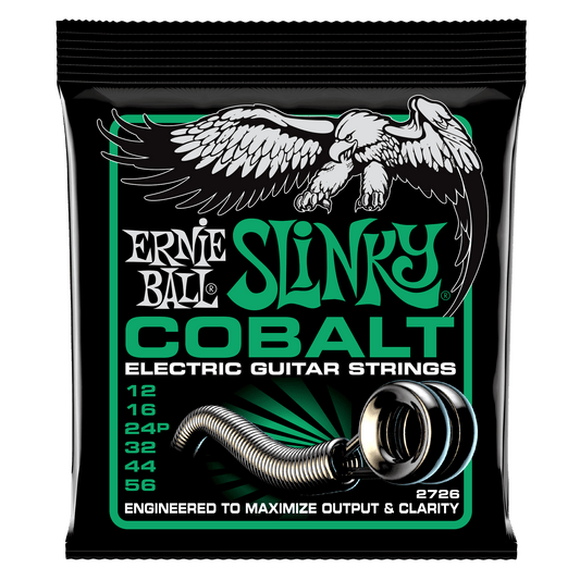 Ernie Ball Not Even Slinky Cobalt Electric Guitar Strings Set - 12-56
