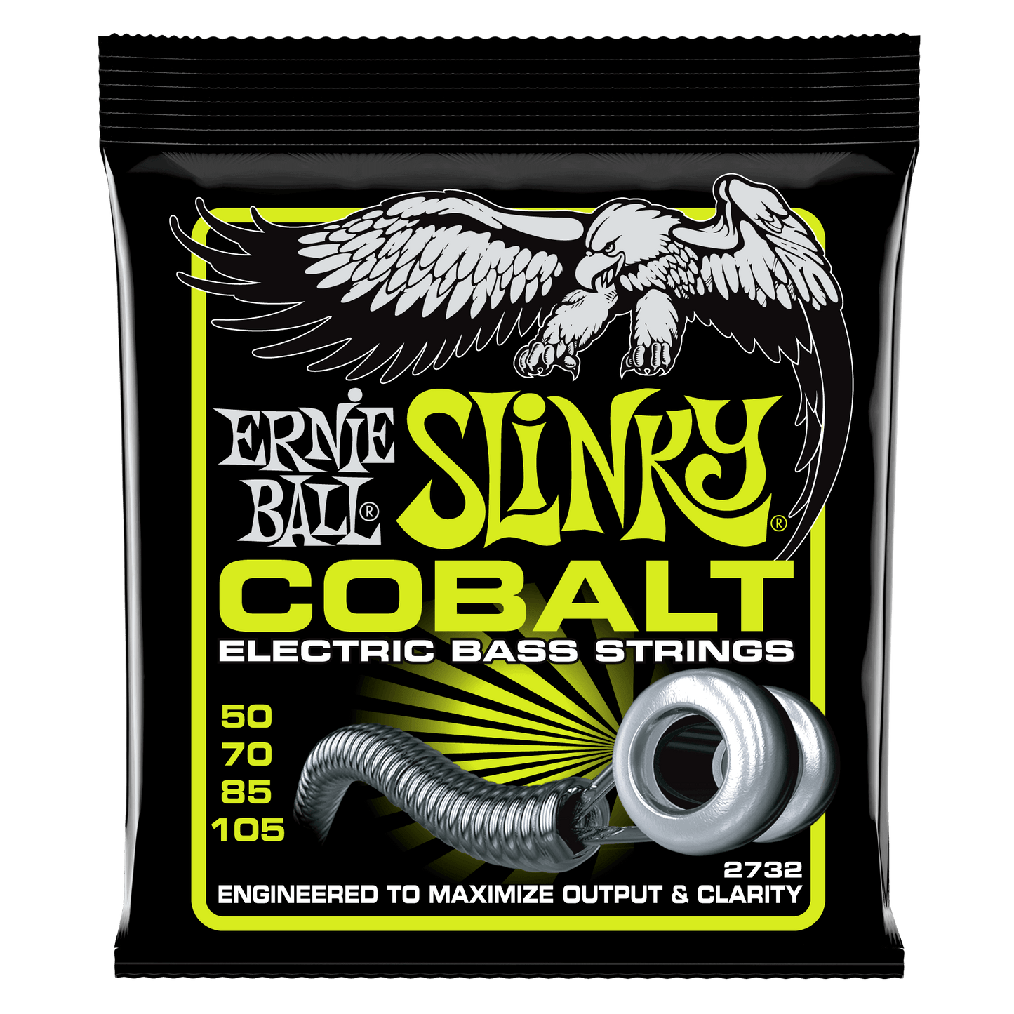 Ernie Ball Regular Slinky Cobalt Electric Bass Strings Set - 50-105