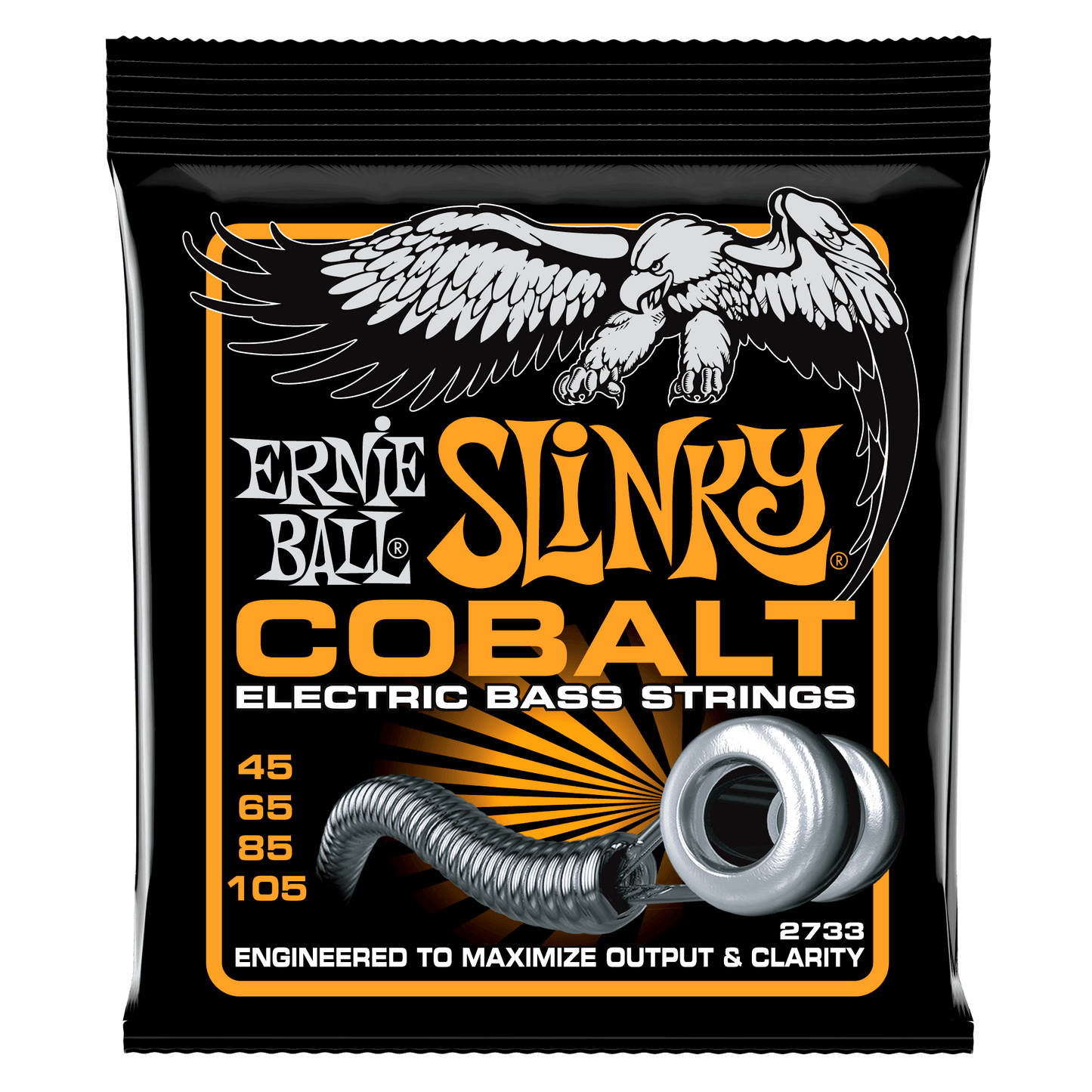 Ernie Ball Hybrid Slinky Cobalt Electric Bass Strings Set - 45-105