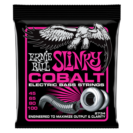 Ernie Ball Super Slinky Cobalt Electric Bass Strings Set - 45-100