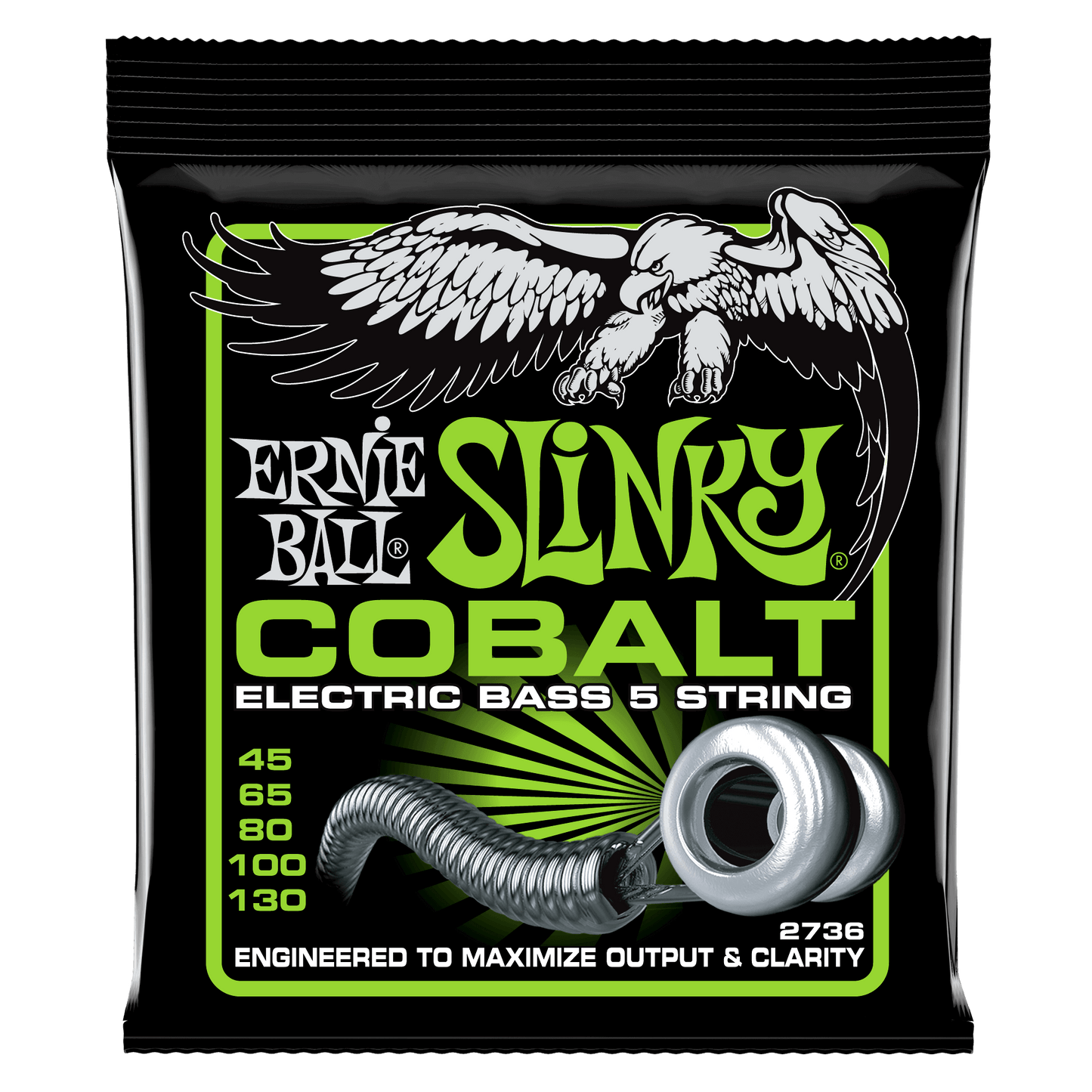 Ernie Ball Regular Slinky 5-String Cobalt Electric Bass Strings Set - 45-130