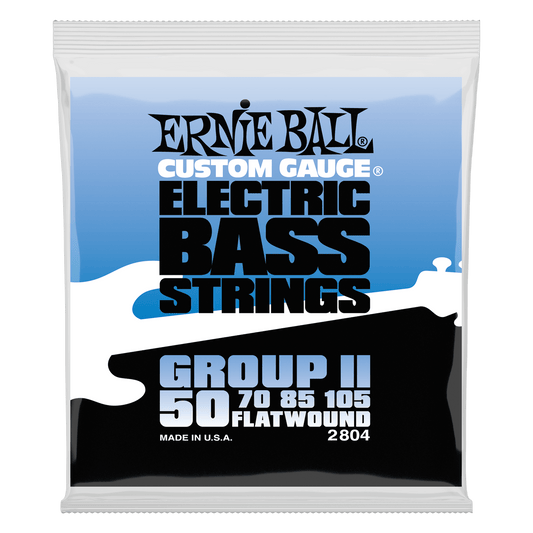 Ernie Ball Flatwound Group II Electric Bass String Set - 50-105