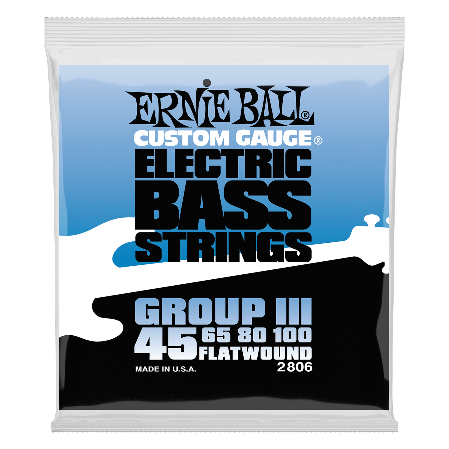 Ernie Ball Flatwound Group III Electric Bass String Set - 45-100
