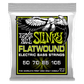 Ernie Ball Regular Slinky Flatwound Electric Bass Strings Set - 50-105