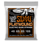 Ernie Ball Hybrid Slinky Flatwound Electric Bass Strings Set - 45-105