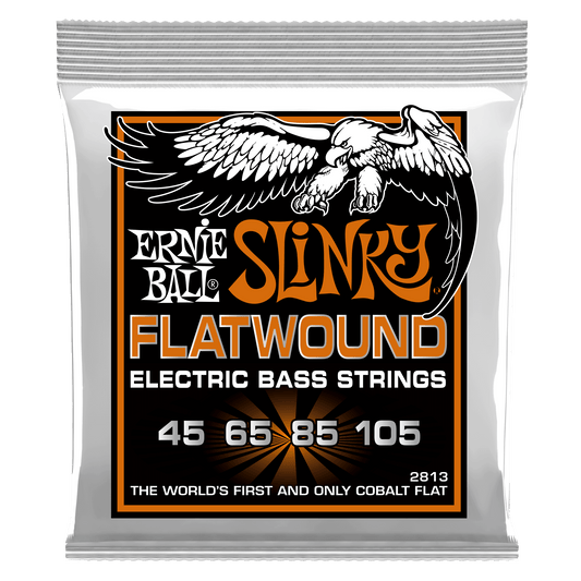 Ernie Ball Hybrid Slinky Flatwound Electric Bass Strings Set - 45-105