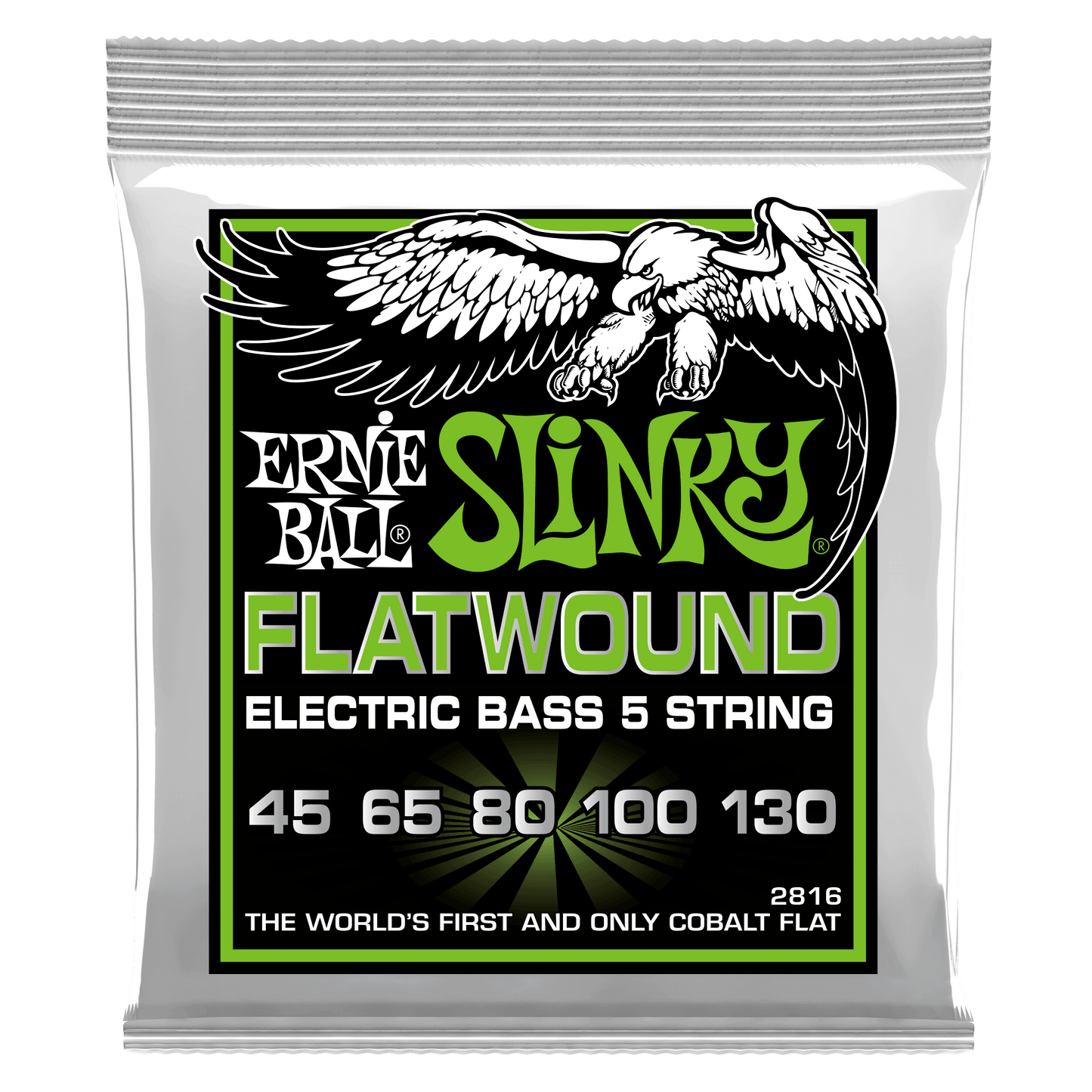 Ernie Ball Regular Slinky 5-String Flatwound Electric Bass Strings - 45-130