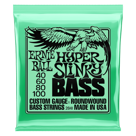 Ernie Ball Hyper Slinky Nickel Wound Electric Bass Strings - 40-100