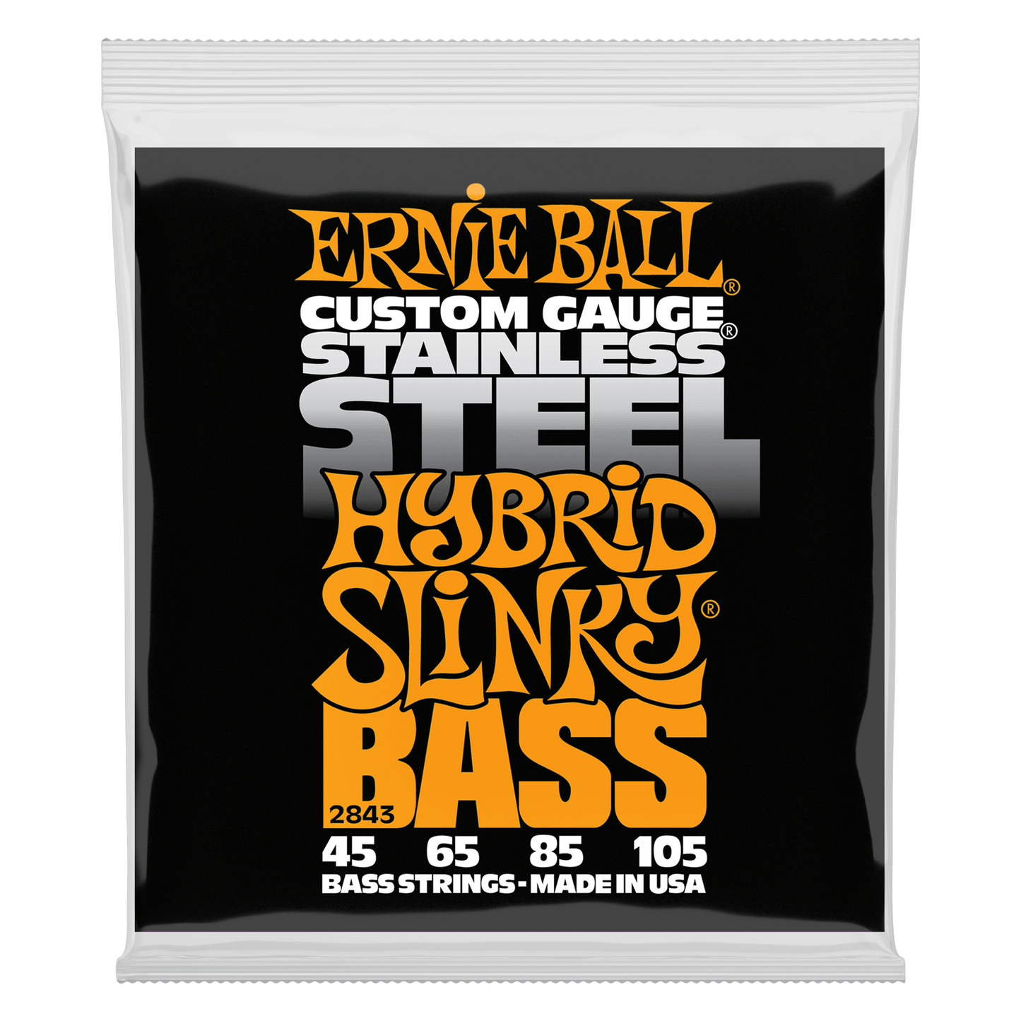 Ernie Ball Hybrid Slinky Stainless Steel Electric Bass Strings - 45-105