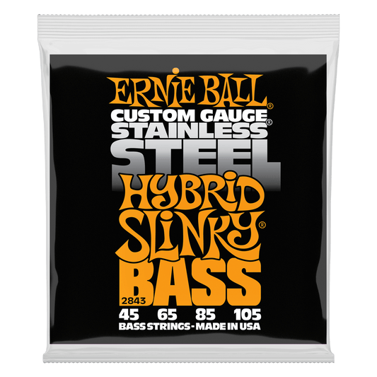 Ernie Ball Hybrid Slinky Stainless Steel Electric Bass Strings - 45-105