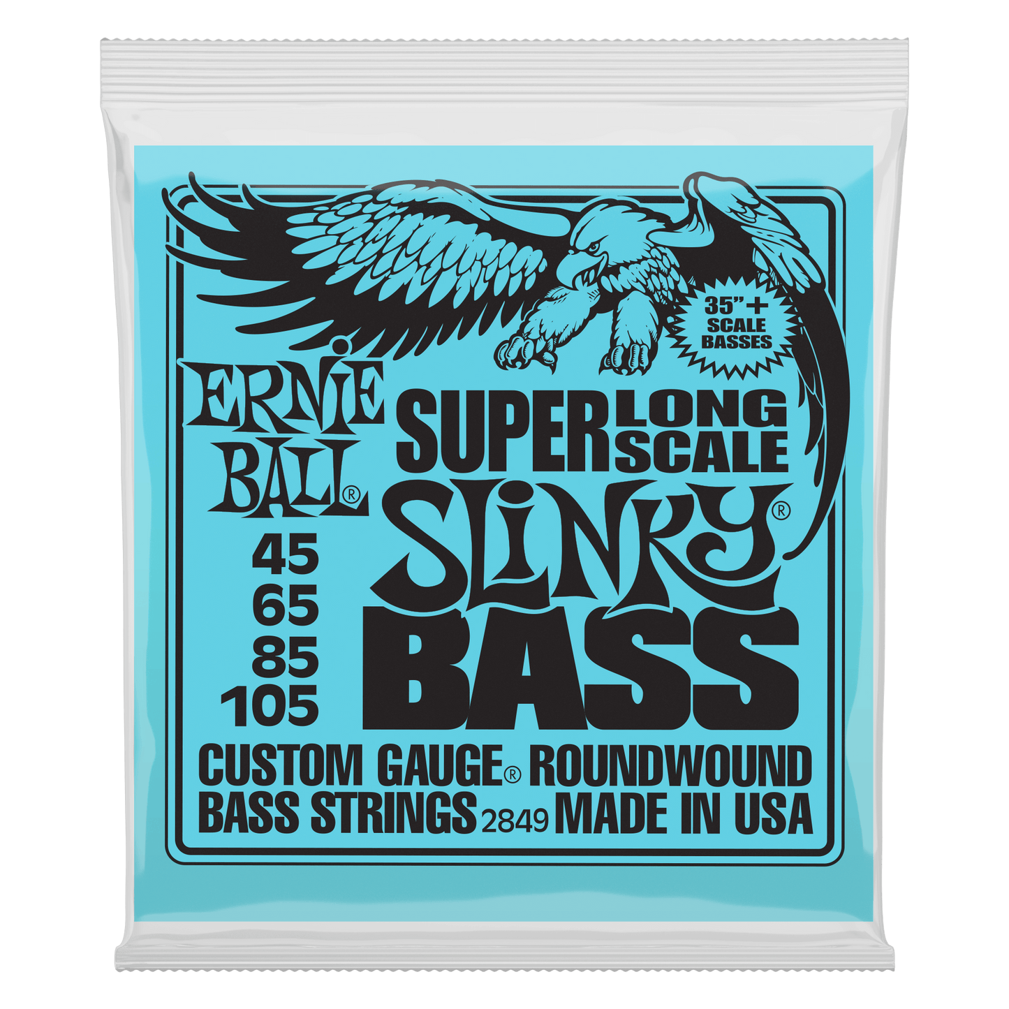 Ernie Ball Super Long Scale Slinky Electric Bass Strings - 45-105