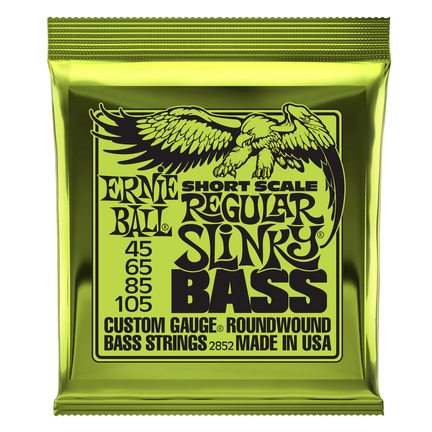 Ernie Ball Regular Slinky Nickel Wound Short Scale Bass Strings Set- 45-105