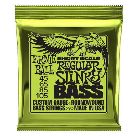 Ernie Ball Regular Slinky Nickel Wound Short Scale Bass Strings Set- 45-105