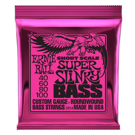 Ernie Ball Super Slinky Nickel Wound Short Scale Bass Strings Set- 45-100