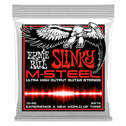 Ernie Ball Skinny Top Heavy Bottom Slinky M-Steel Electric Guitar Strings - 10-52