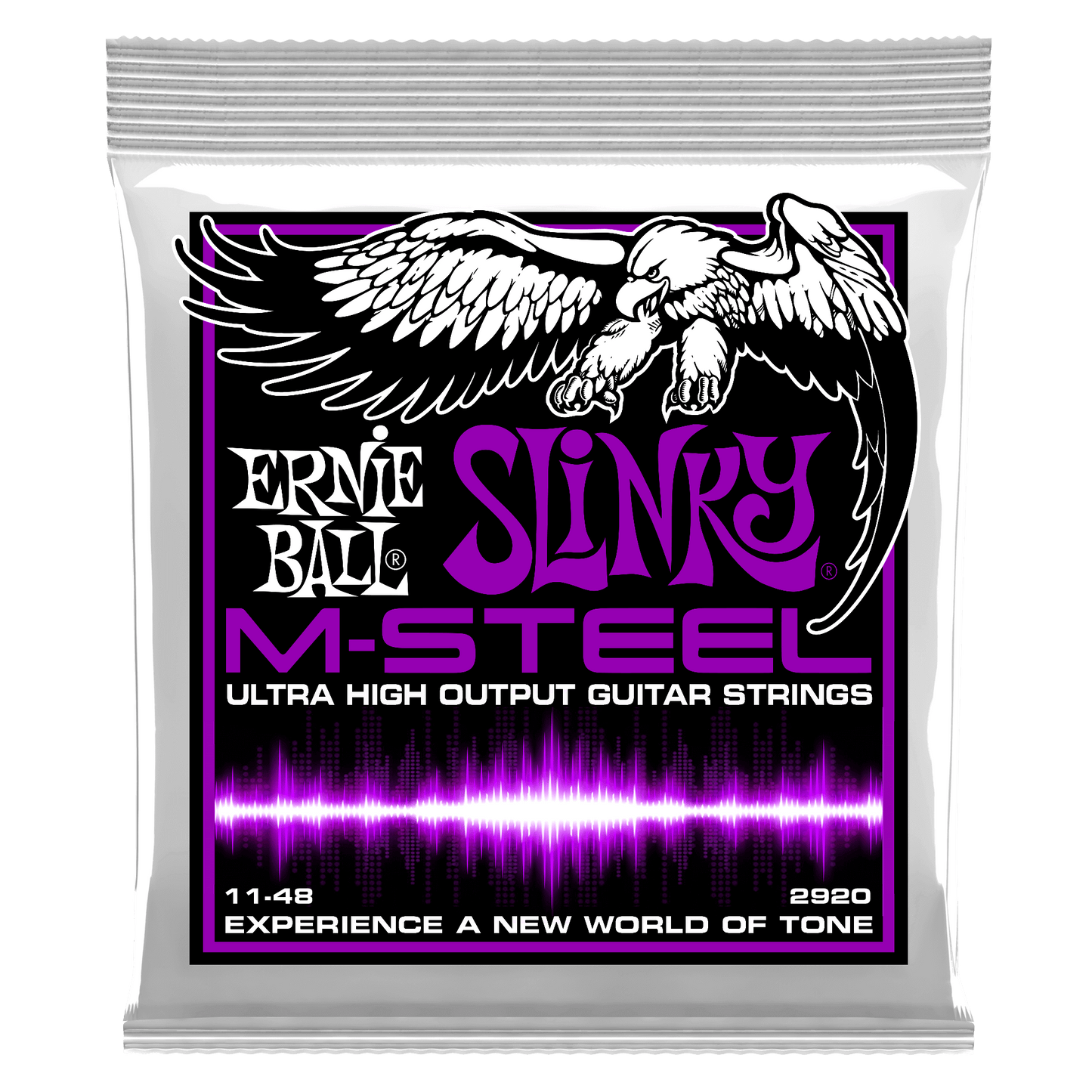 Ernie Ball Power Slinky M-Steel Electric Guitar Strings 11-48